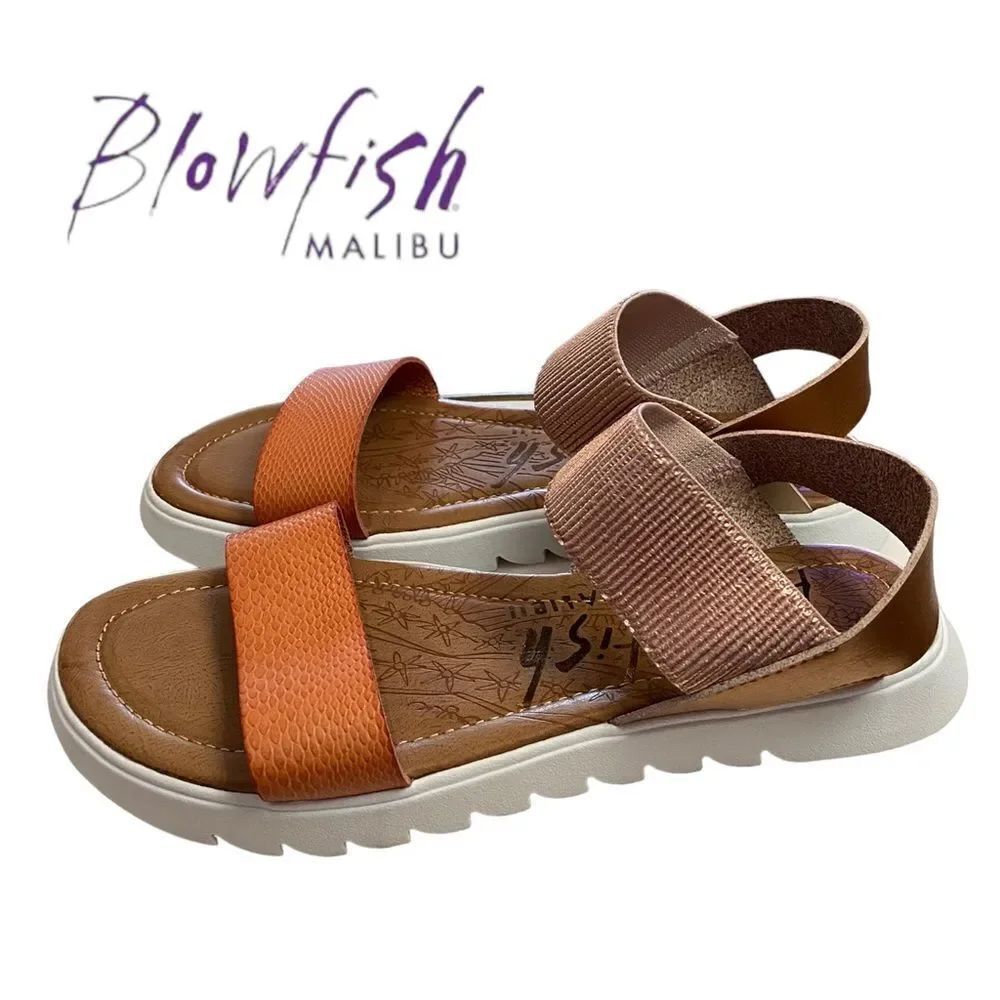 BLOWFISH MALIBU Women's Papaya Sandals NEW 7.5